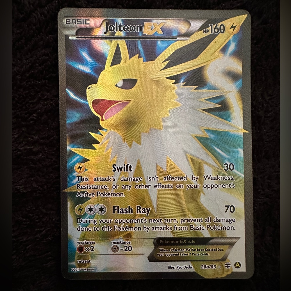 2017 Pokémon Jolteon #28a Full Art Mega Powers Collection Promo